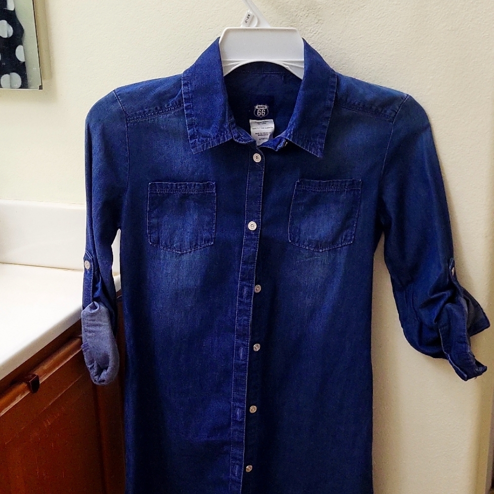 Denim Shirt Dress